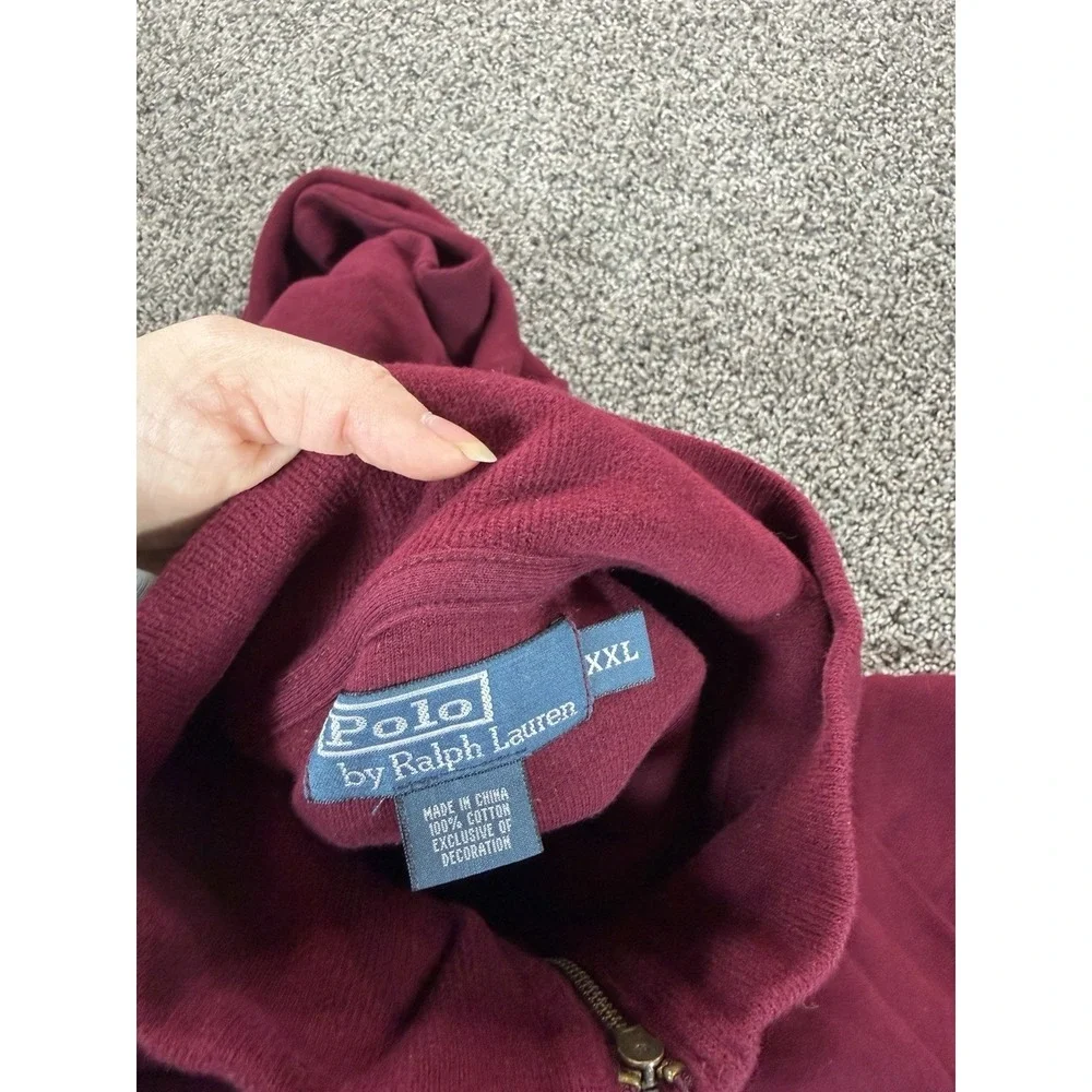 Polo Ralph Lauren  1/4 Zip Sweater Men's Size 2XL Red Preppy